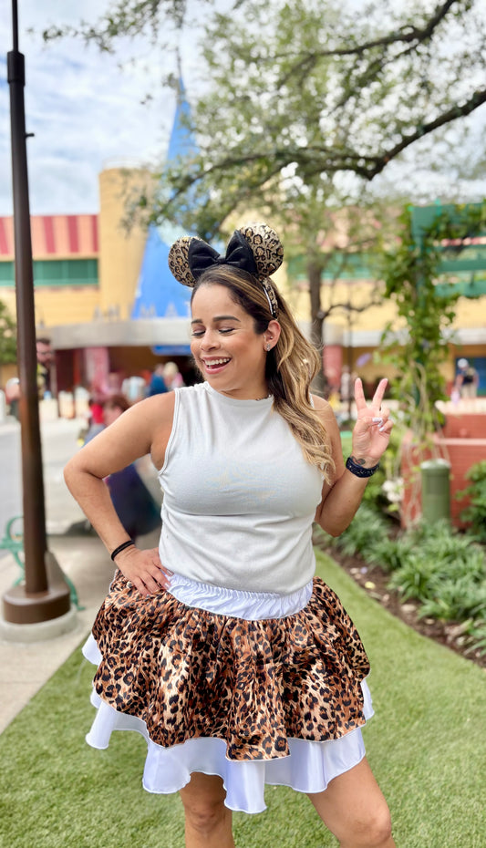 Cheetah Sisters Stand Together Skirt