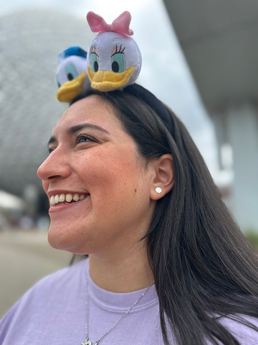 Flower Power Studs (hidden Mickey)