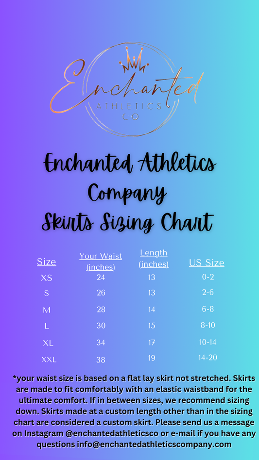 Enchanted Skirt Size Chart