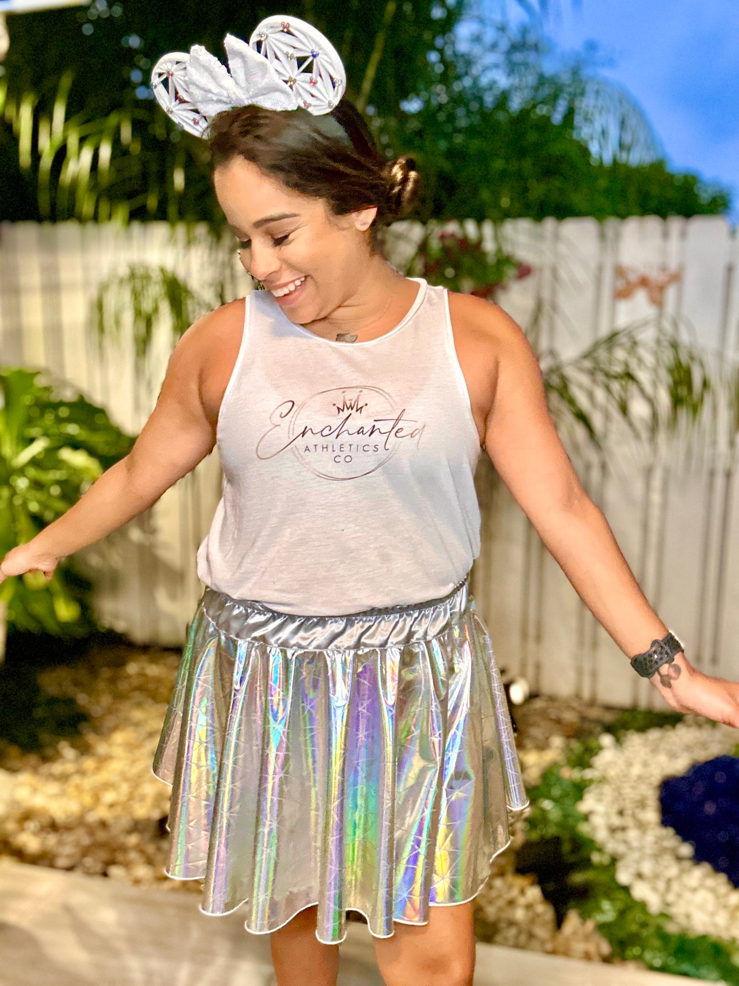 Girl of the 21st century (holographic rainbow)