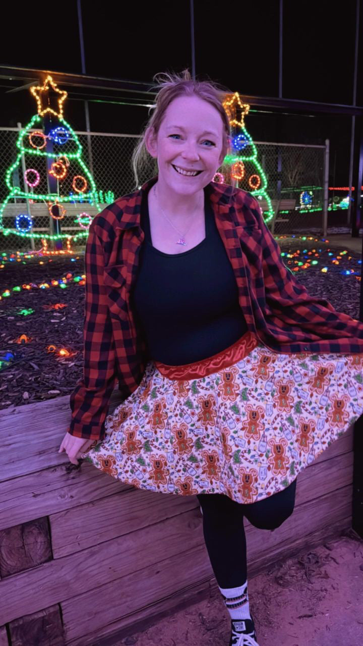 LIMITED TIME ONLY: Gingerbread Mickey Skirt