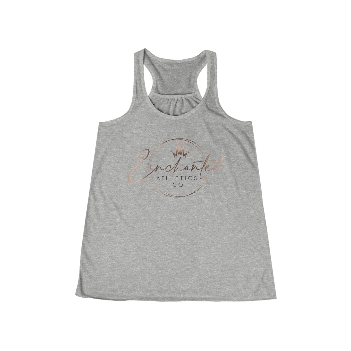 Enchanted Rose Gold Women's Flowy Racerback Tank