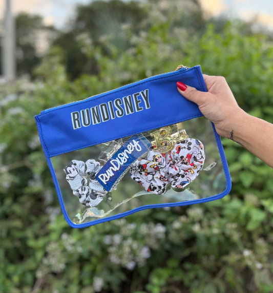 RUNDISNEY CLEAR TRAVEL CLEAR POUCH