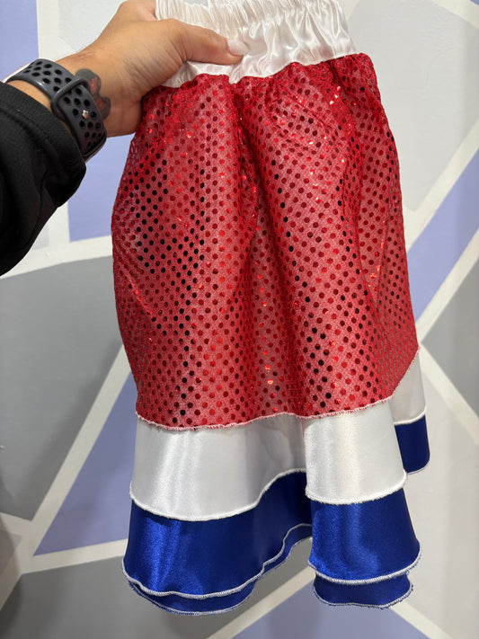 SIZE MEDIUM RED, WHITE & BLUE