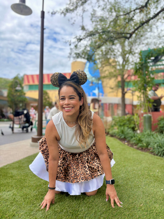 Cheetah Sisters Stand Together Skirt