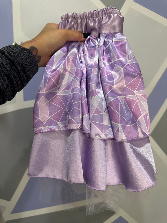 READY TO SHIP PURPLE WALL SIZE XS SKIRT HAS WHITE TULLE