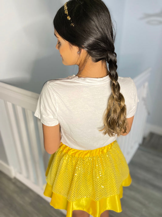 Solid Yellow Skirt