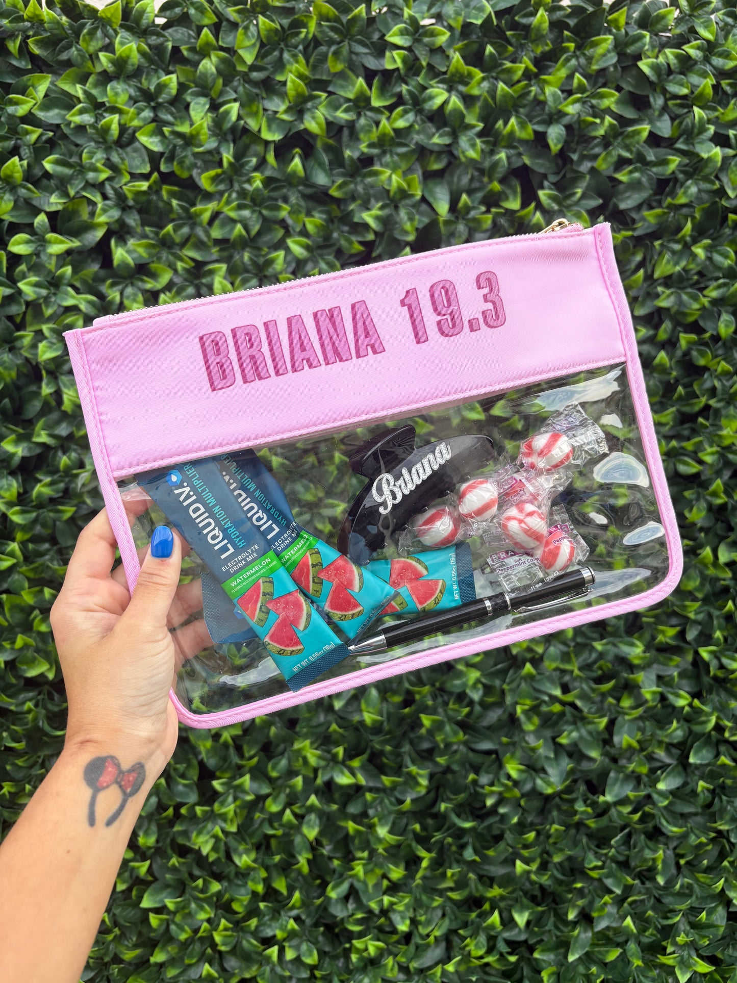 PRE ORDER personalized Travel Pouch (price includes shipping)