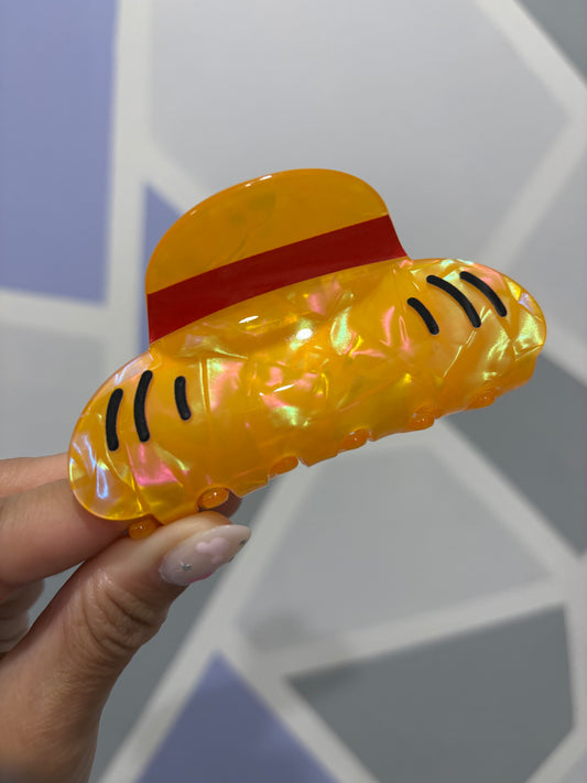POOH BEAR INSPIRED HAIR CLIP