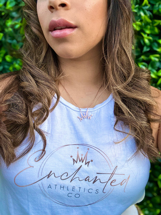 ENCHANTED’S ROSE GOLD CROWN NECKLACE