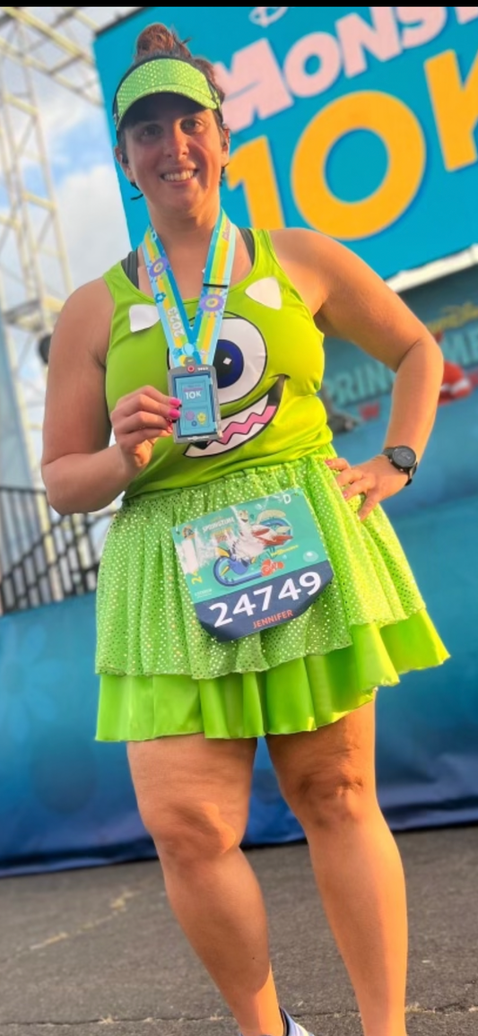 Solid Highlighter Green Skirt